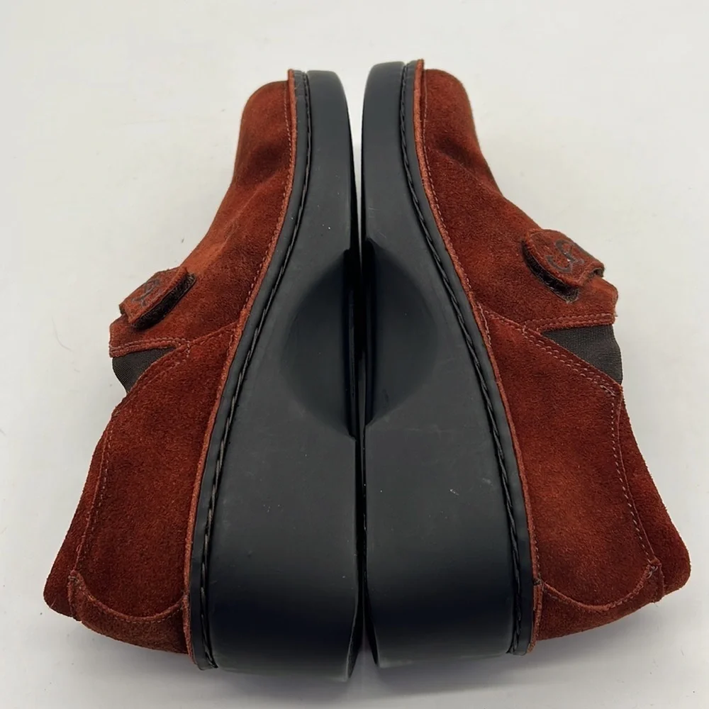 Naot Rust Colored Suede Loafers size 38